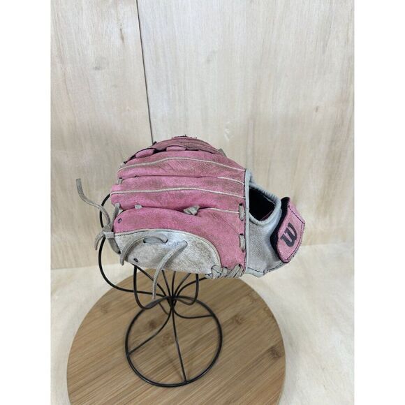 Wilson A440 Series Pink Leather Youth Fastpitch Glove Mitt 10" - Picture 3 of 6